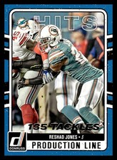 2016 Donruss Production Line Hits #4 Reshad Jones Miami Dolphins