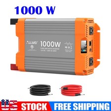 ALLWEI Pure Sine Wave Inverter - 1000 Watt Inverter 12V DC to 120V AC Converter