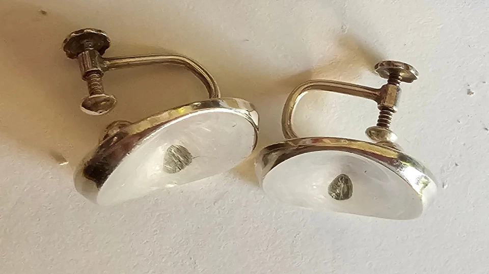 Pendientes GEORG JENSEN plata esterlina #136C tornillo trasero círculo danés Foto 3 de 4