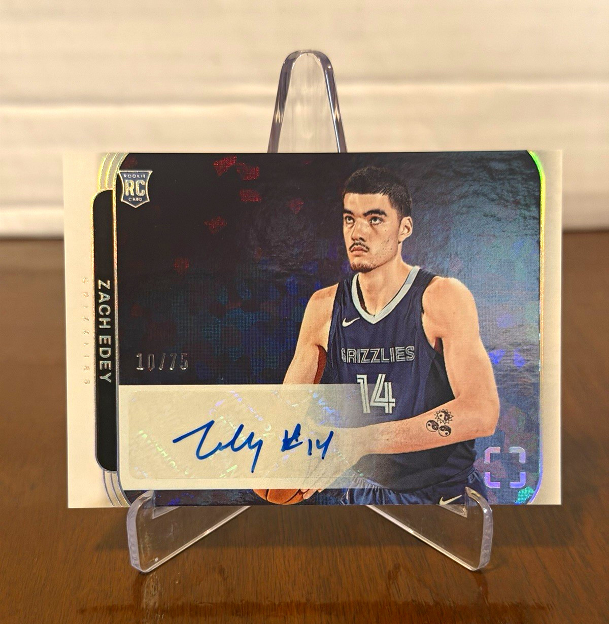 Panini 2024-25 Photogenic Rookie Autographs Zach Edey Diamond Auto /75 RA-EDE