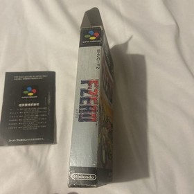 F-ZERO w/box manual Nintendo Super Famicom SFC From JAPAN w/ protective case.  