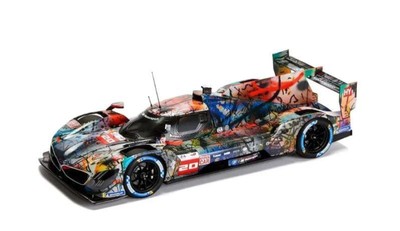 BMW Miniatur Art Car BMW M Hybrid V8 1:18 von Julie Mehretu Art Car Lackierung