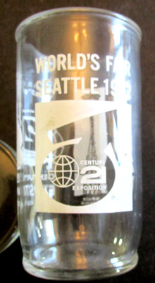 1962 Seattle World s Fair Glass Souvenir Century 21 Exposition Space Needle VTG