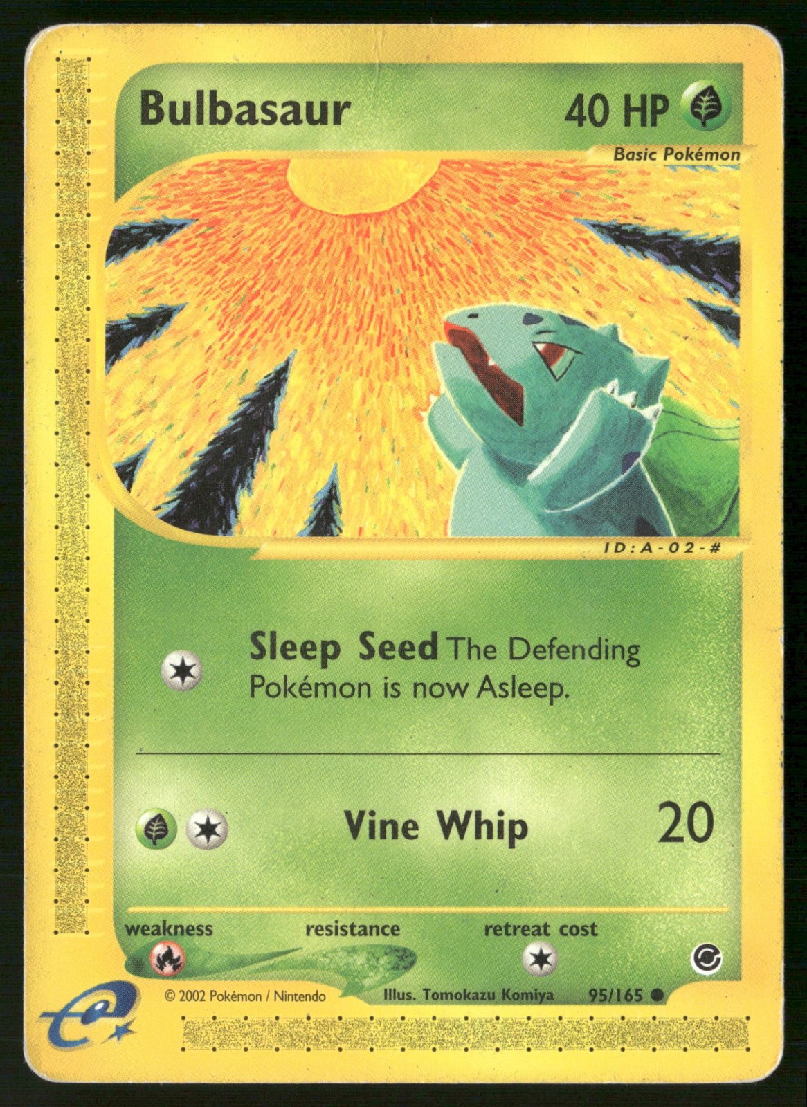 Bulbasaur (95) 095/165 Common Expedition Pokemon Moderately Played