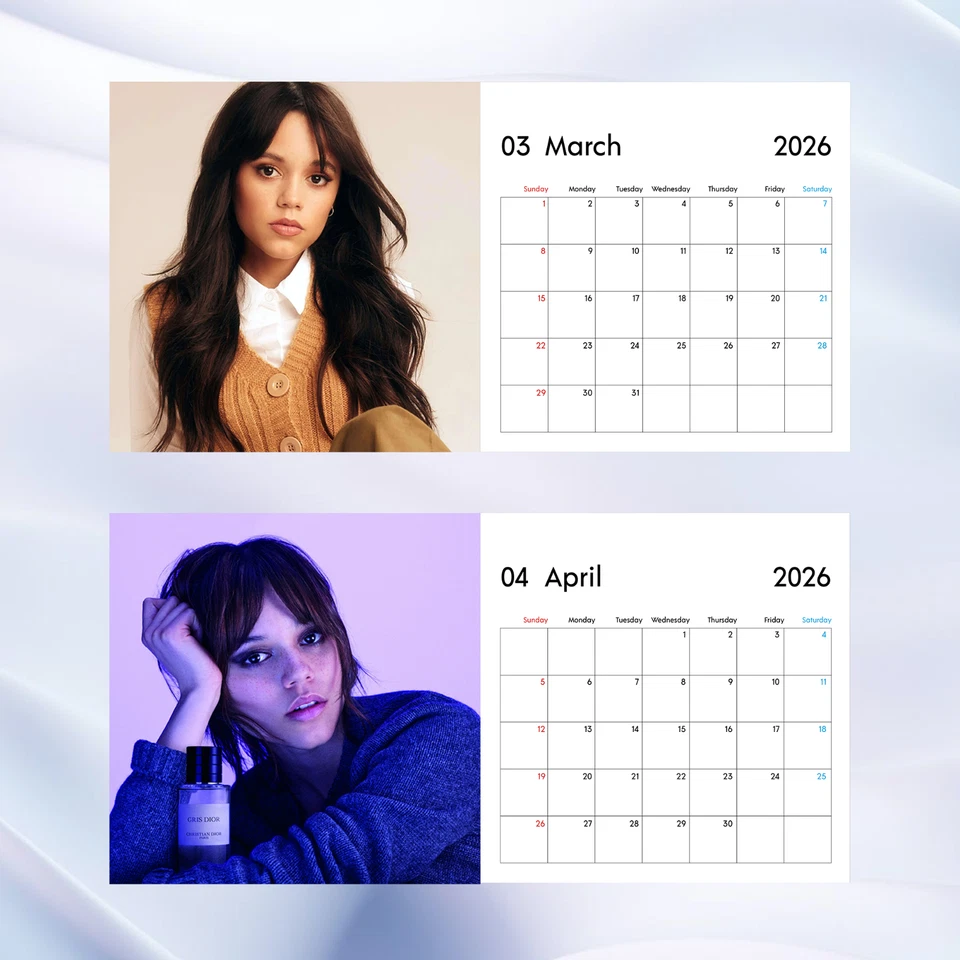 Jenna Ortega 2026 Calendar, Celebrity Wall Calendar, Stylish Star Fan Gift - Image 3 of 4