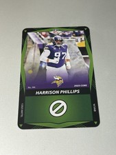 2025 Uno Elite Core Edition Green HARRISON PHILLIPS #144 Minnesota Vikings