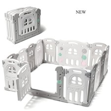 Play22 Foldable Baby Playpen 14 Panel - Kids Safety Activity Play Center, NEW