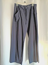 Danskin Now Relaxed Womens Pants Size Large 12-14 Navy Blue EUC