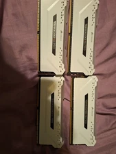 Corsair Vengeance White  16 GB DRR4 3200 MHZ Ram 2X8 Sticks Includes 2 Blanks