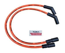 Orange 10mm Ignition Spark Plug Wires EFI Harley H-D FLT FLHT FLHR FLTR 99-08