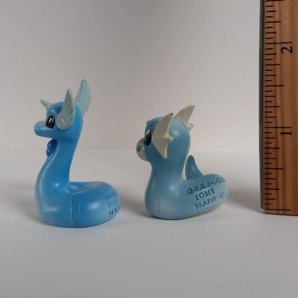 Tomy Vintage Pokemon Dratini y Dragonair Mini Figuras Set 1999 Años 90 Foto 2 de 4