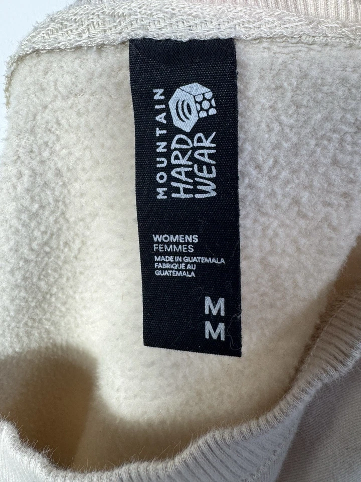 Mountain Hardwear Women’s Crewneck pullover sweatshirt Size M Light Beige/Cream - Image 3 of 3