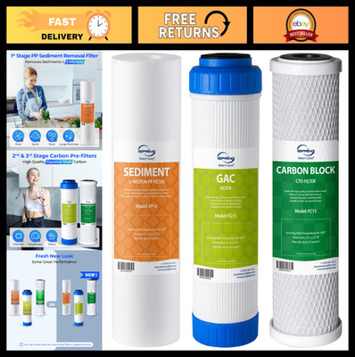 6-Month Prefilter Water Filter for Standard Undersink & Reverse Osmosis Systems
