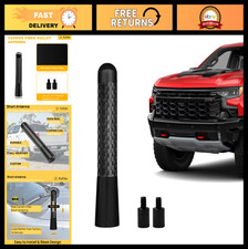 Carbon Fiber Short Truck Antenna for Chevy Silverado  GMC Sierra 1999-2026 - 3"