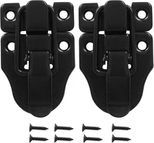 2 Pcs Retro Style Duckbilled Hasp Latch Antique Toggle Hasp Catch Vintage Trunk 