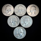 90% Silver $1.50 FV - Washington Quarter Circulated Pre-1965 US Coin - 22-22
