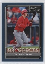2022 Panini Three and Two Prospects Full Count 17/32 Nolan Gorman #P-10 o7m