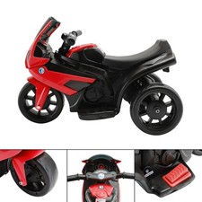 3Wheel 6V Kid Ride On Motorcycle Electric Toy w/Remote Control LED Light Red    