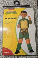 Toddler Tales Of The Teenage Mutant Ninja Turtles Mikey Costume - Size S 5T-6T