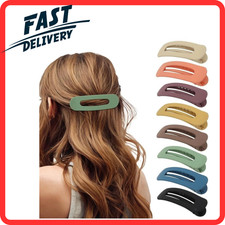 8PCS Large Flat Clips for Women, Matte Alligator Claw Clips for Thick Thin Hair