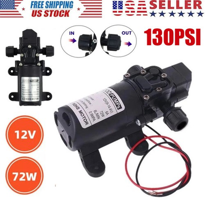#ad #ad 12V High Pressure Water Pump 130PSI Self Priming Sprayer Diaphragm Auto Switch $17.98