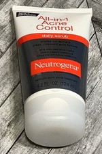 Neutrogena All-In-1 Acne Control Daily Facial Scrub 4.2 Fl Oz