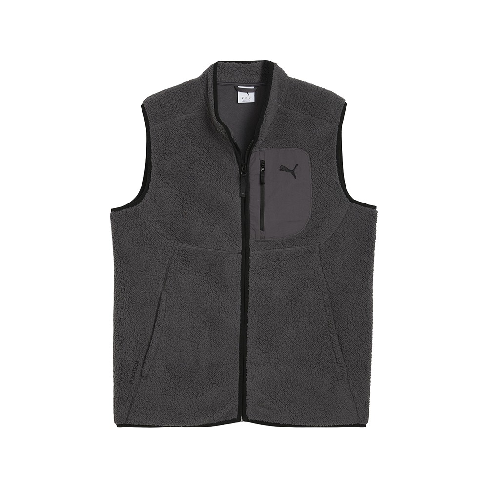 PUMA Pumatech Winterized Gilet Full Zip Vest Mens Grey Casual Athletic Outerwear - product detail image 1