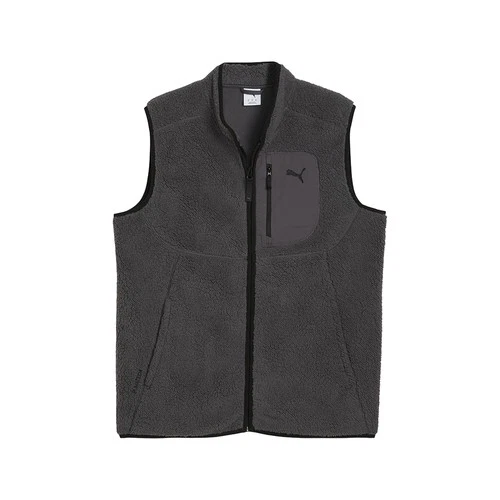 PUMA Pumatech Winterized Gilet Full Zip Vest Mens Grey Casual Athletic Outerwear - product listing photo