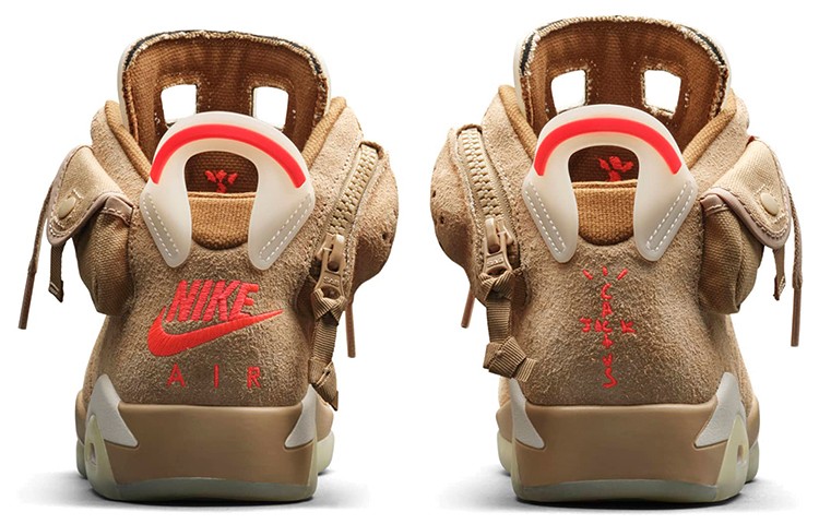 19年製·AIR JORDAN6 トラビス・スコット　カーキ　8·5(26·5㌢ Size 8 - Jordan 6 Retro x Travis Scott Mid British Khaki for sale