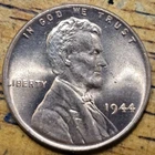 1944 Lincoln Wheat One Cent 1c Coin Red BU #AA950