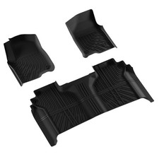 All Weather Tpe Floor Mats For Chevy Silverado Gmc Sierra 1500 2019-2024 Liners