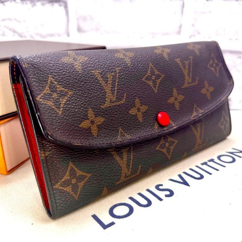 Louis Vuitton Monogram Pimont Orange Wallet Bifold Pre-owned From Japan