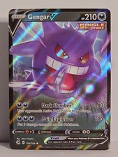 Carta Pokemon TCG Gengar V 156/264 Ultra Rara Holo Fusion Strike NM-LP+