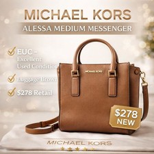 EUC MICHAEL KORS Alessa Medium Messenger Cros...