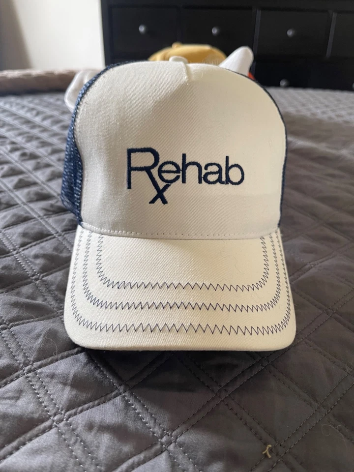  Sombrero de camionero ajustable Rehab Hard Rock Hotel Las Vegas azul/blanco  Foto 2 de 4