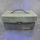 Gray Vintage Nintendo NES 10 Game Storage Case Cartridge Box Storage W/ Handle