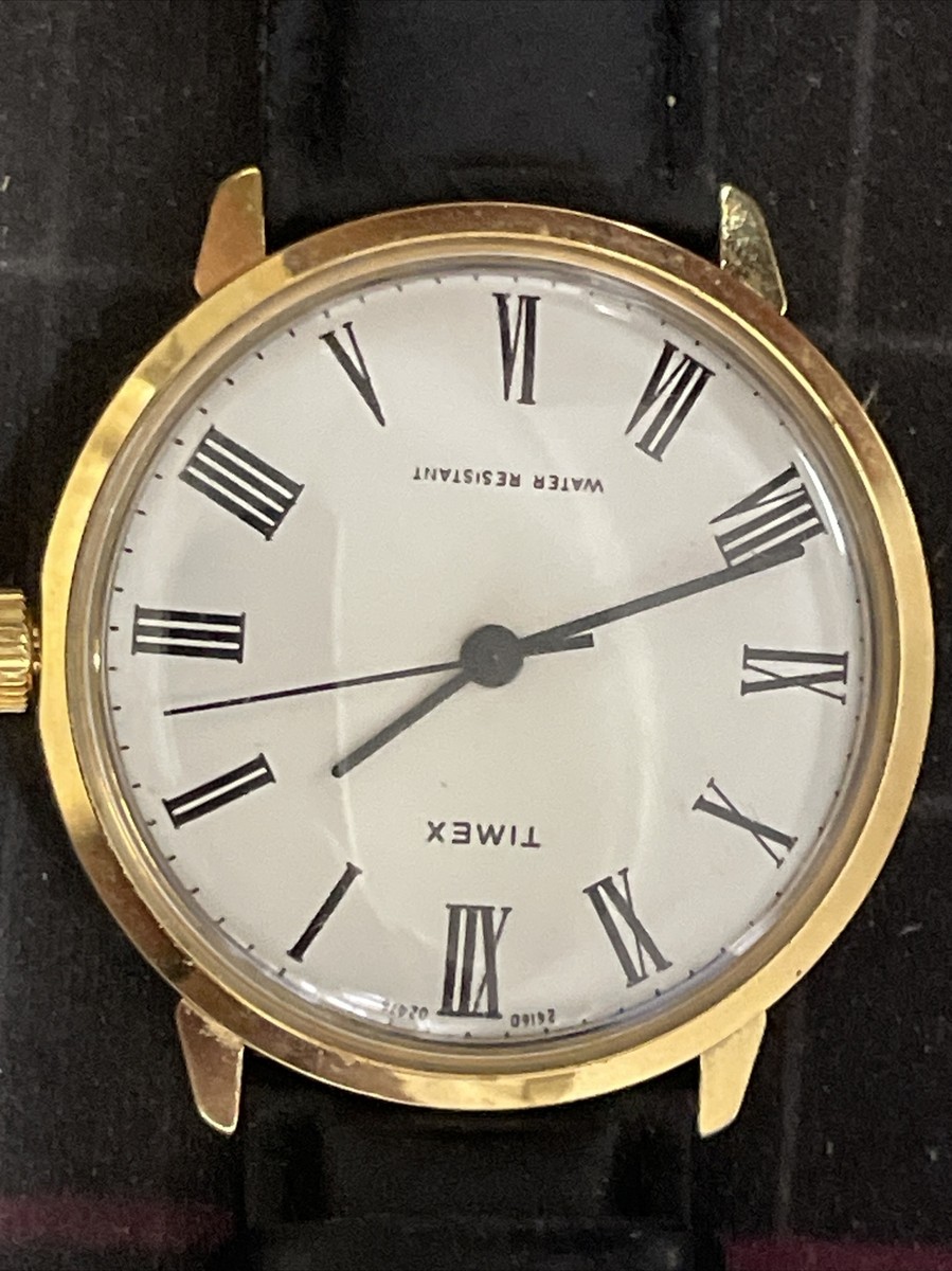 Timex Marlin White Roman Numeral Dial Vintage 1976 Manual  display picture 1
