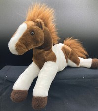 Aurora 2017 Chestnut Brown and White Flopsie Horse Pony Plush Stuffed Animal 12"