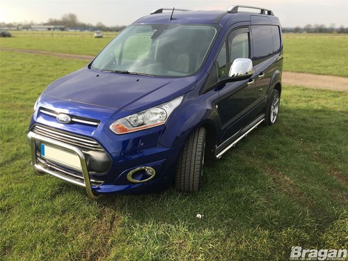 Side Bars To Fit Ford Transit Tourneo Connect 2014-2024 SWB-Stainless Chrome Van - Picture 10 of 12