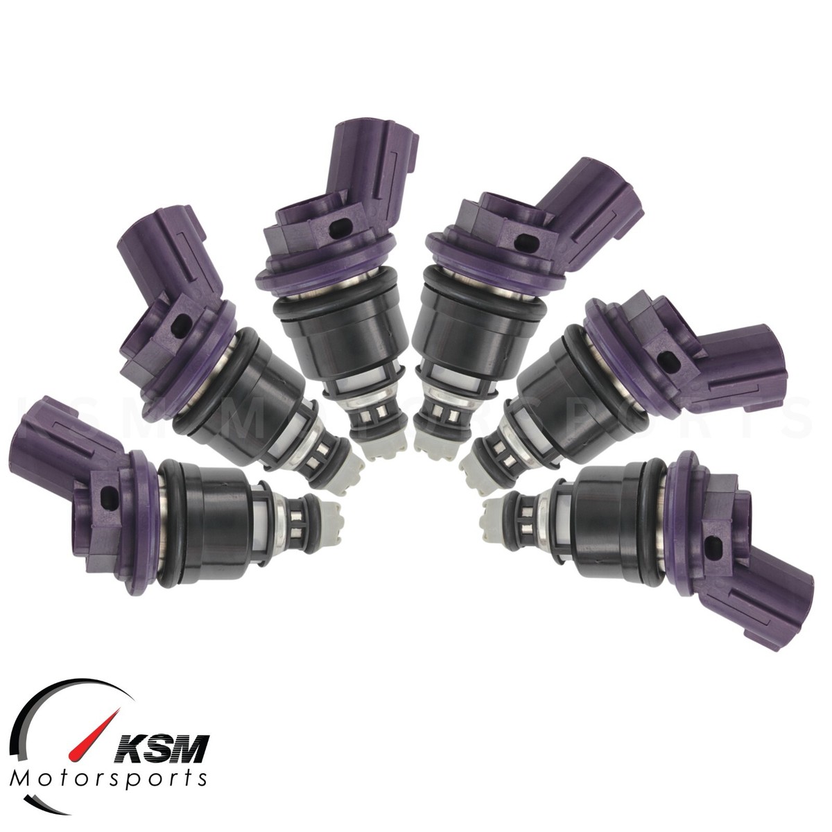 6x 375cc Fuel Injectors A46-F32 16600-21U01 for 90-96 Nissan 300ZX