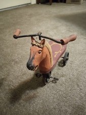 Antique Wooden Tricycle Horse With Handles