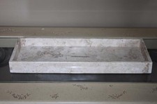 GENUINE MARBLE XL RECTANGLE GUEST TOWEL VANITY TRAY 16