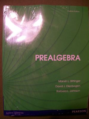 PREALGEBRA PEARSON 5th CUSTOM EDITION NEW WITH 6 CD'S 