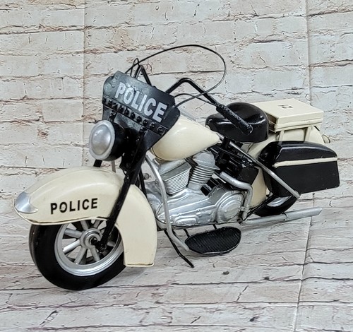 Modellino moto in latta fatta a mano Harley Davidson per regali di compleanno decorazione statuetta - Foto 6 di 6