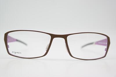 Orgreen Foxjet Titanium Brown Purple Square Eyeglass Frame New