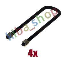 4x LEAF SPRING SHACKLE M20X15MM 91MMX370MM NUT FITS MANS