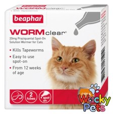 CAT WORMER SPOT ON Wormclear Two Tube Pack
