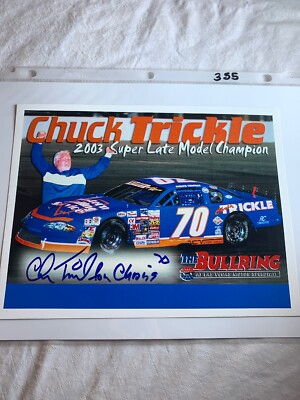 2003 CHUCK TRICKLE ? 2003 LATE MODEL CHAMPION Signed Photo Card 7