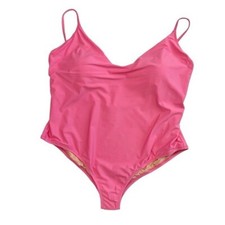 J. Crew Scoopneck One Piece Swimsuit Women's Plus 24 Pink New BF162