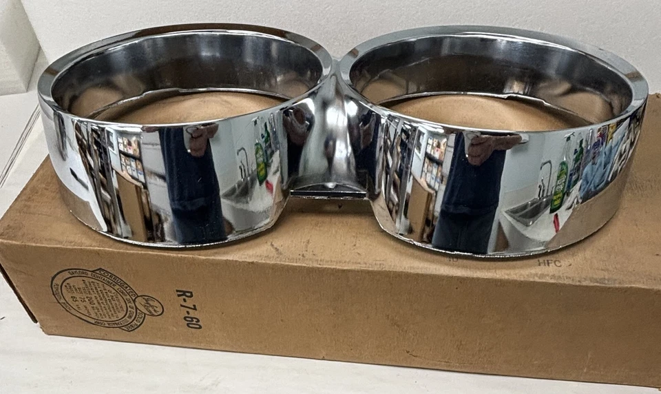 1961 Dodge Lancer 770 хромированный ободок фары отделка 2195074 новый из старых запасов. - Изображение 3 из 4